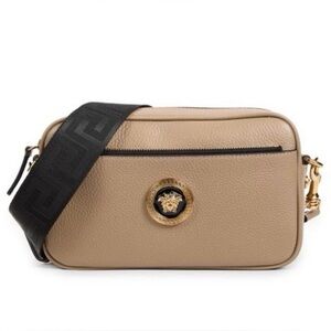 🔥Versace ~ Grainy Calf Leather ~ Unisex Crossbody / Belt Bag / NWT W/ Dust Bag